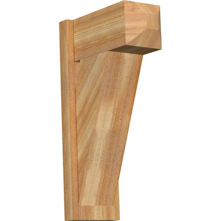 Ekena Millwork Traditional Craftsman Rough Sawn Outlooker, Western Red Cedar, 8"W x 16"D x 28"H OUT08X16X28TRA04RWR